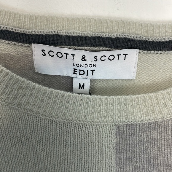 Scott & Scott London Men’s Merino Wool/Cashmere Blend Sweater. Size Medium. NWT. - Picture 2 of 12